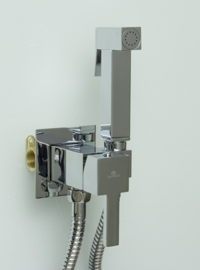 72101 Set Комплект встраива. для биде КВАДРАТ (ХРОМ) GANZER  (10/1шт)