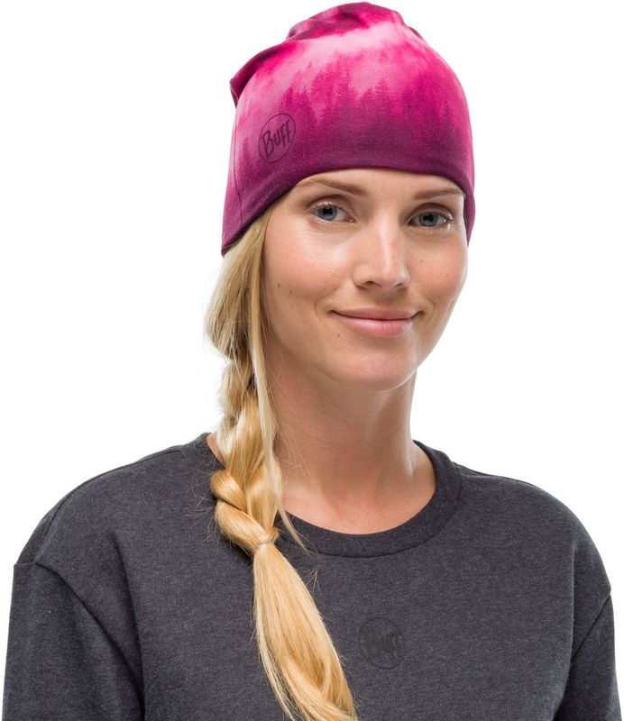 Тонкая флисовая шапочка Buff Hat Polar Microfiber Hollow Pink Фото 2