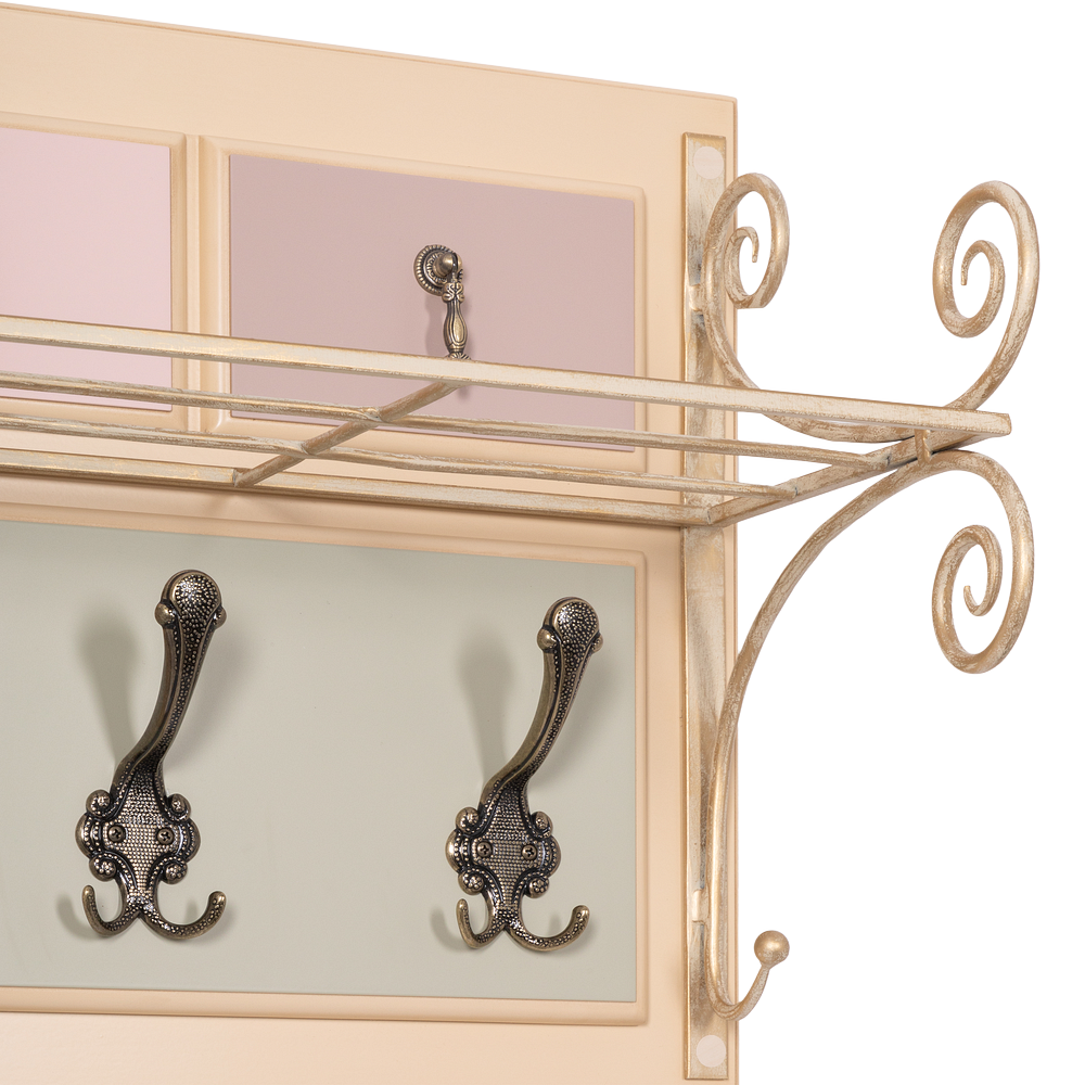 Вешалка настенная Пандора 1 Айвори Акварель