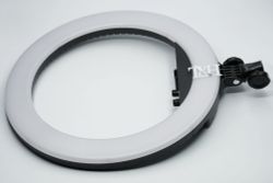 Лампа кольцевая светодиодная RL-18BII, с дисплеем, пультом и зеркалом, 49