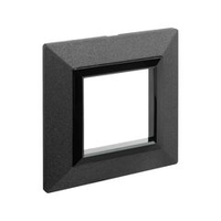 Рамка из металла, "Avanti", темно-серая, 1 пост (2 мод.)