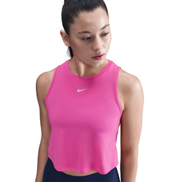 Топ теннисный Nike One Classic Dri-Fit Cropped Tank - playful pink/white