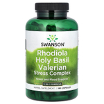 Swanson Vitamins, Комплекс родиолы базилика и валерианы, 180 капсул