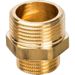 Ниппель редукционный STOUT SFT 0003 - 3/4" x 1/2" (для стальных труб, латунь без покрытия)