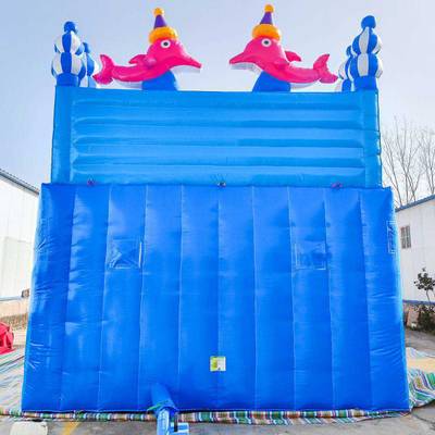 Коммерческий надувной батут «В гостях у дельфинов 2», 10*5*5 м
