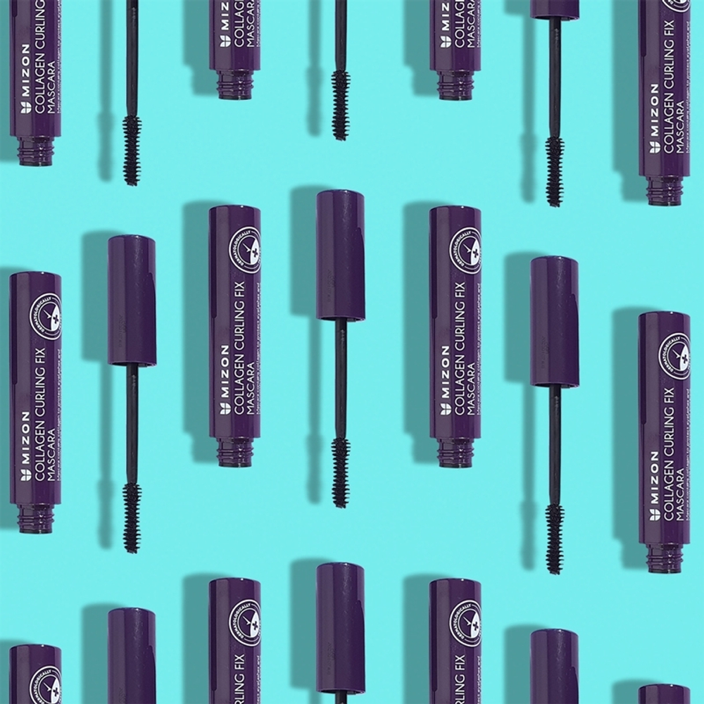Mizon Collagen Curling Fix - Водостойкая удлиняющая тушь для ресниц с коллагеном, 6 ml