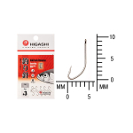 Крючок одинарный HIGASHI Akitakitsune ringed #1 Silver
