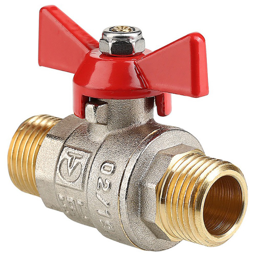 Кран шаровый "бабочка" НН наружная резьба 3/4" (Valtec VT.219) уп 12 шт