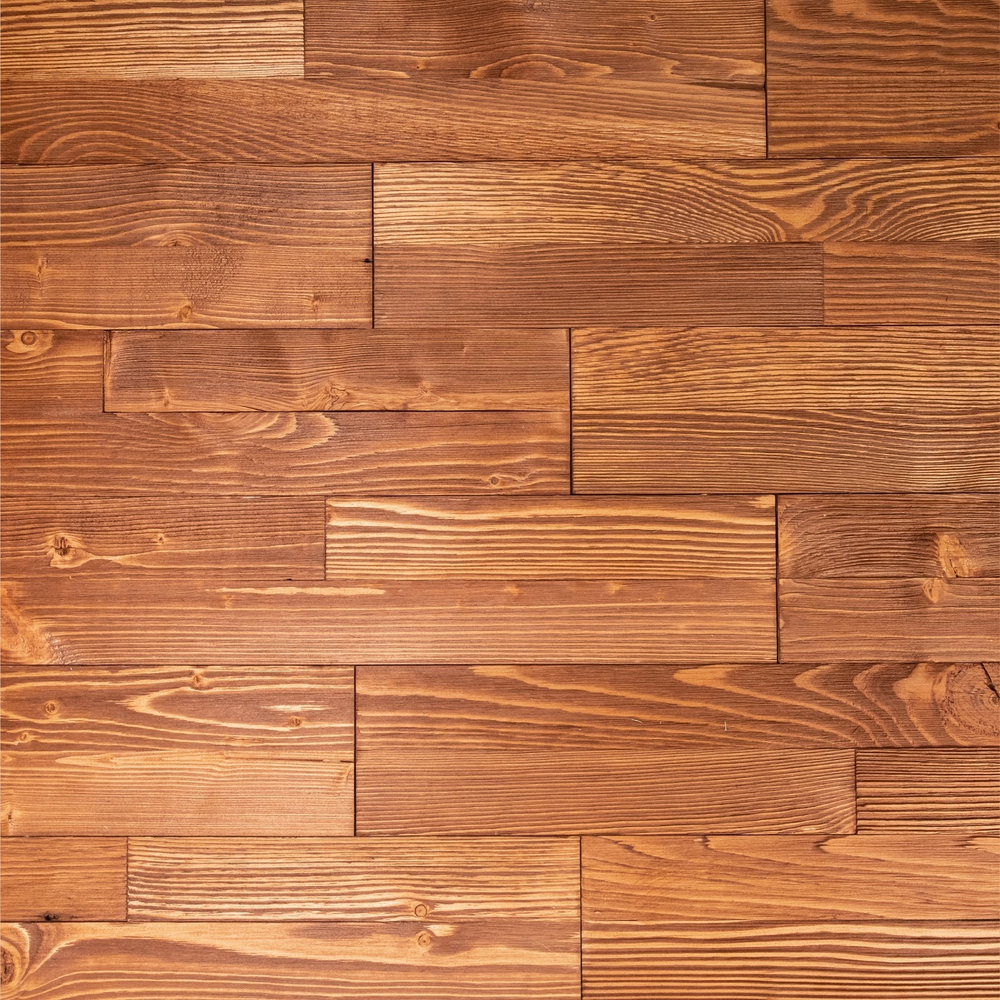 Стеновая панель из амбарной доски декор Махагон