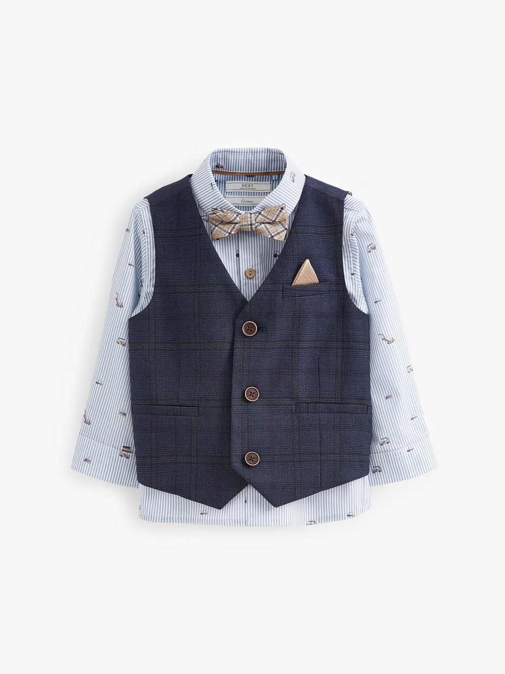 Комплект из трех предметов для мальчика Next C43-697, Темно-синий, Голубой