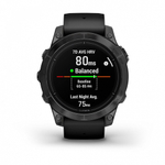 Смарт часы Garmin Epix Pro (Gen 2) Standard Edition 47 мм, серый, черный ремешок