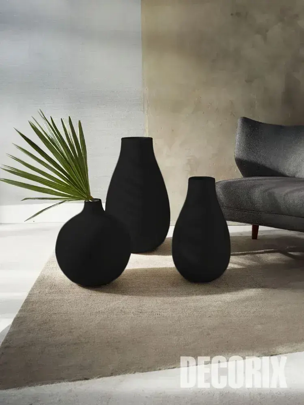 Краска черная в баллончике матовая акриловая DECORIX - эмаль аэрозольная для любых поверхностей 520 мл