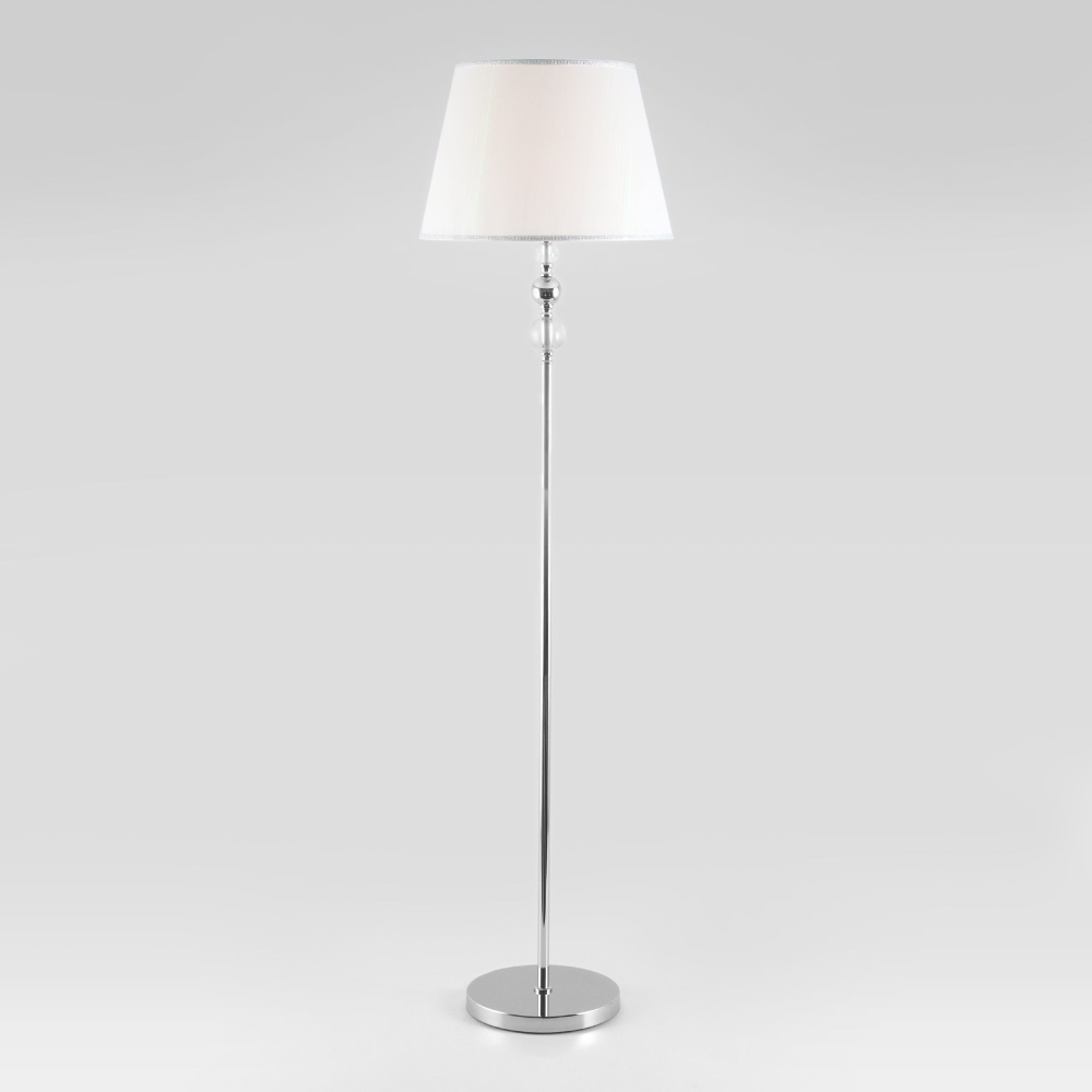 Торшер классический с абажуром 01072/1 хром