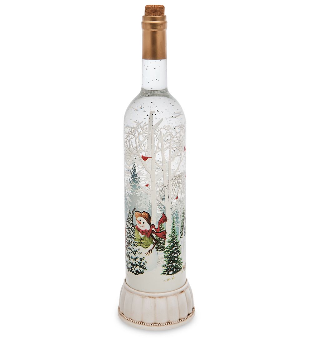 XM-843/2 Новогодняя бутылка с подсветкой