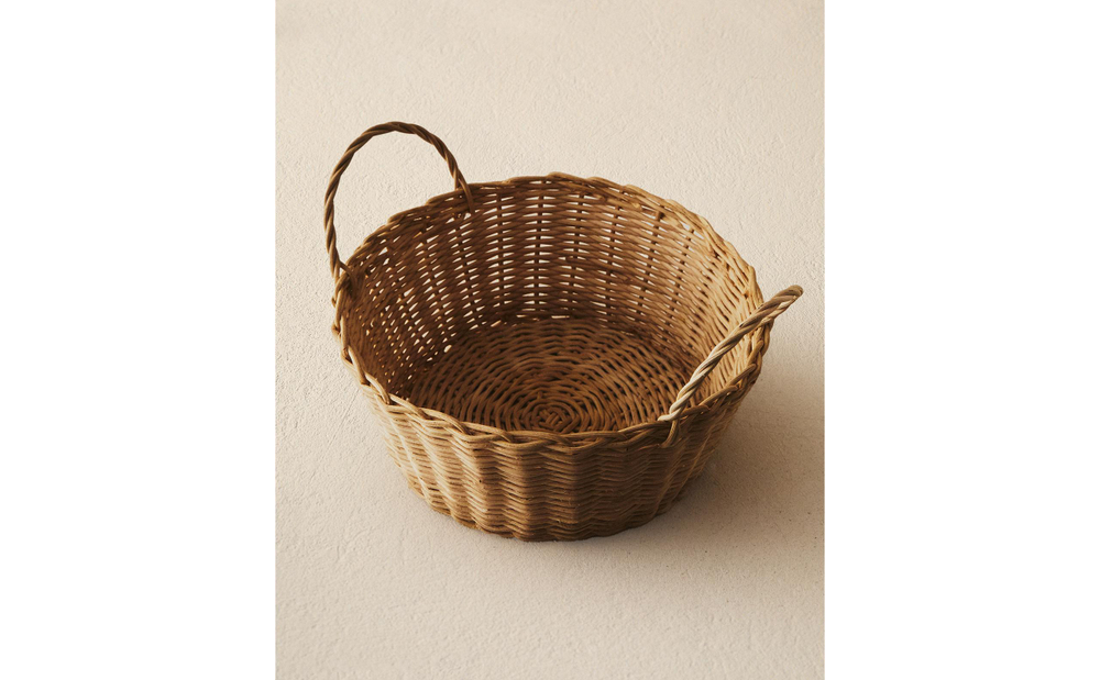 Zara Home Корзина из ротанга, цвет бежевый, 20 см