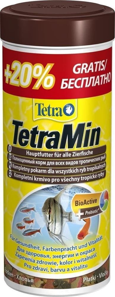 TetraMin корм для всех видов рыб в виде хлопьев промо-упаковка 300 мл