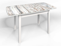 Стол СМ-2 Флорида опора массив прямая белый