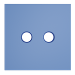 Накладка для розетки телевизионной оконечной TV+SAT, S70 (деним)