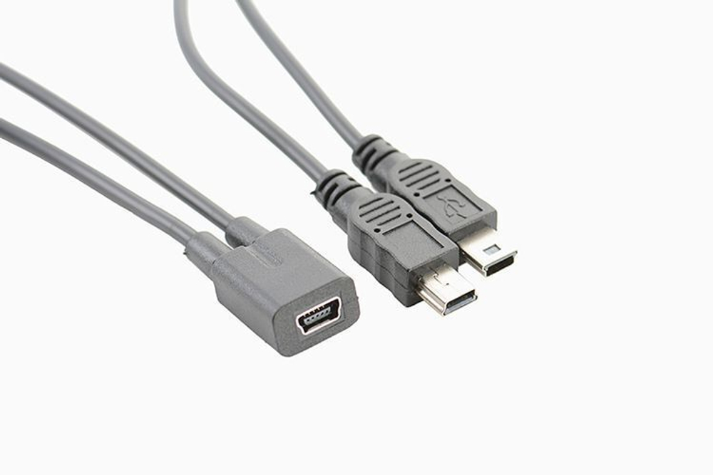 miniUSB разветвитель 2.0 1 гнездо на 2 штекера
