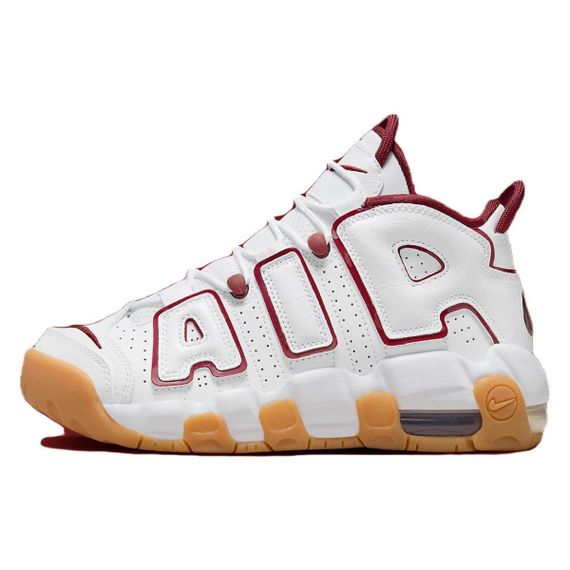 Nike Air More Uptempo Детские баскетбольные кроссовки MID Топ Белый и красный Унисекс