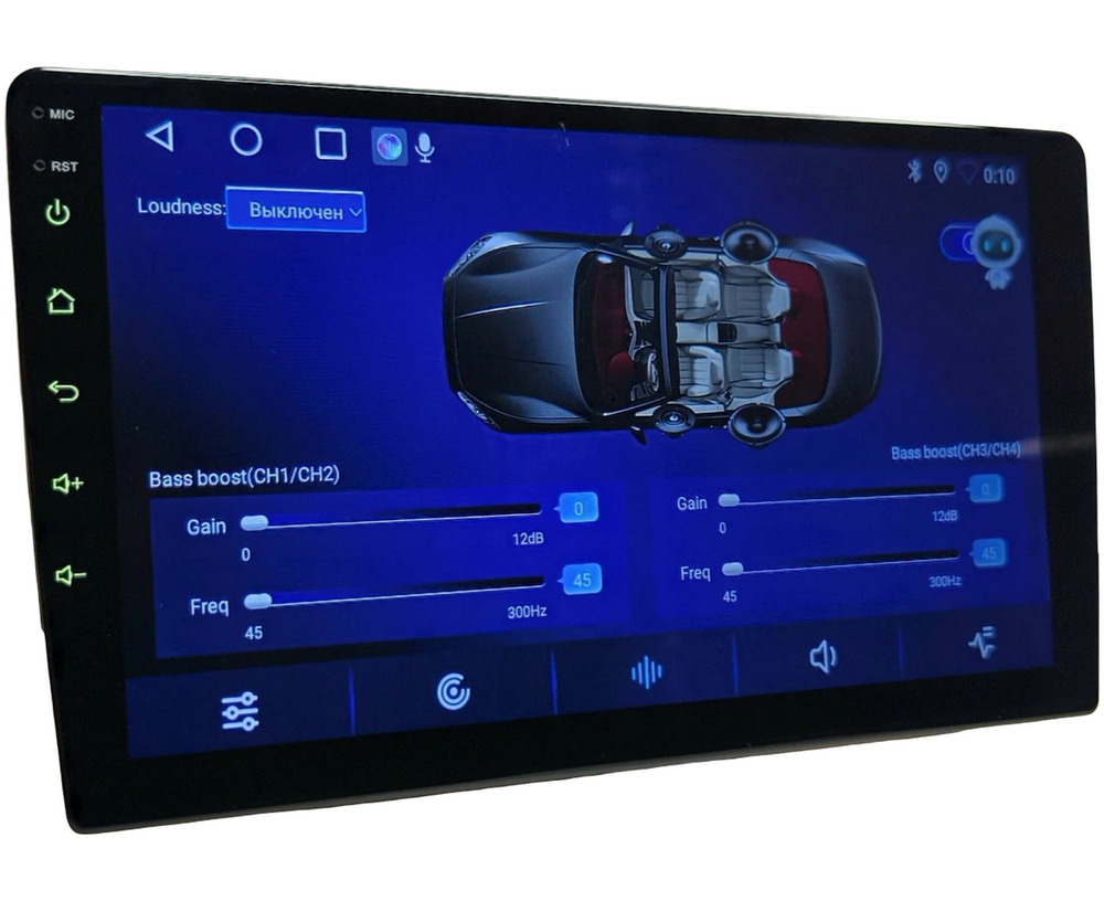 Автомагнитола 2DIN QLED DSP9" Android 4+64GB BOS-MINI A1PRO