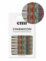 Charmicon 3D Silicone Stickers №206 Цветные полосы