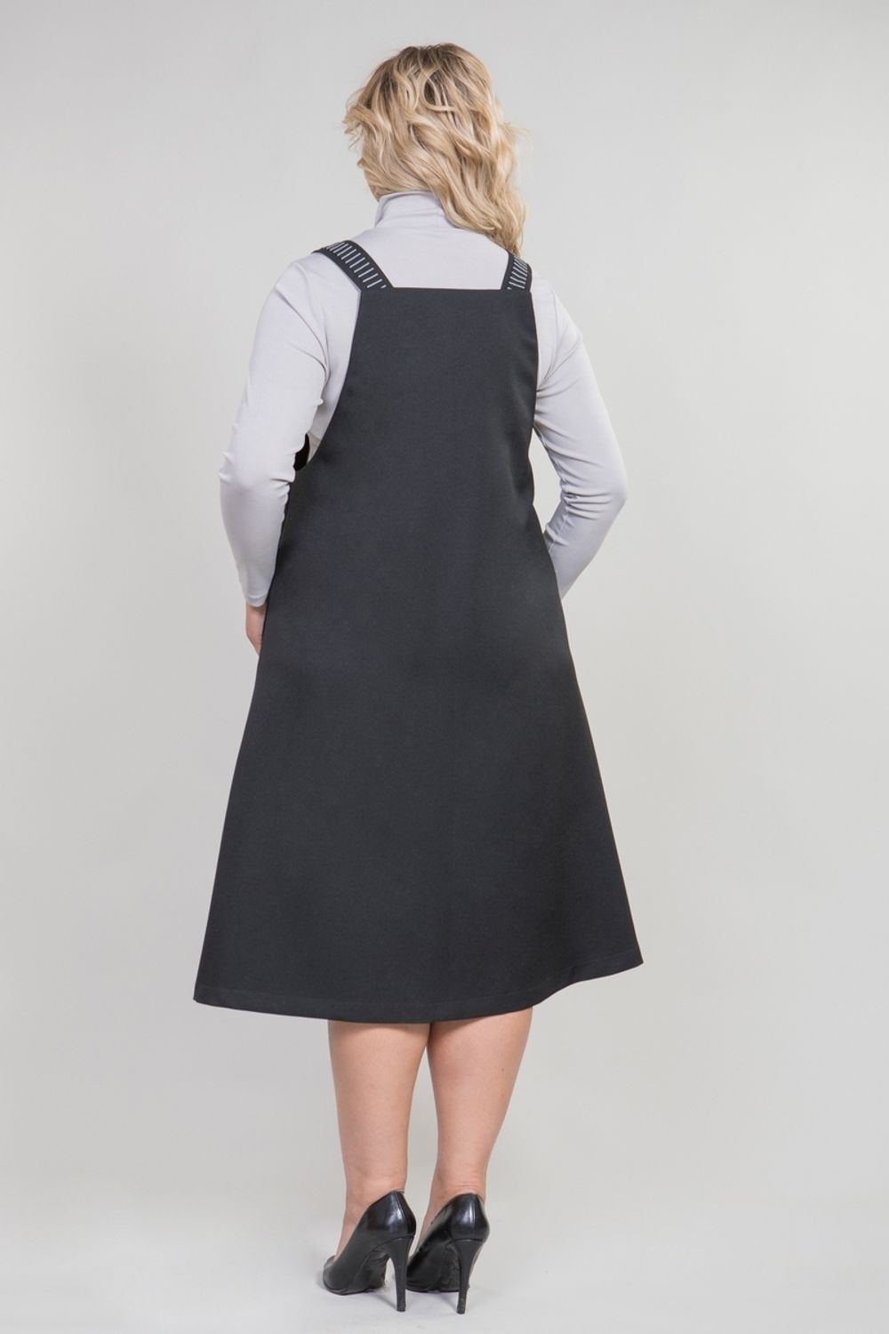 Сарафан 1042-1 черный Novita (Акция)