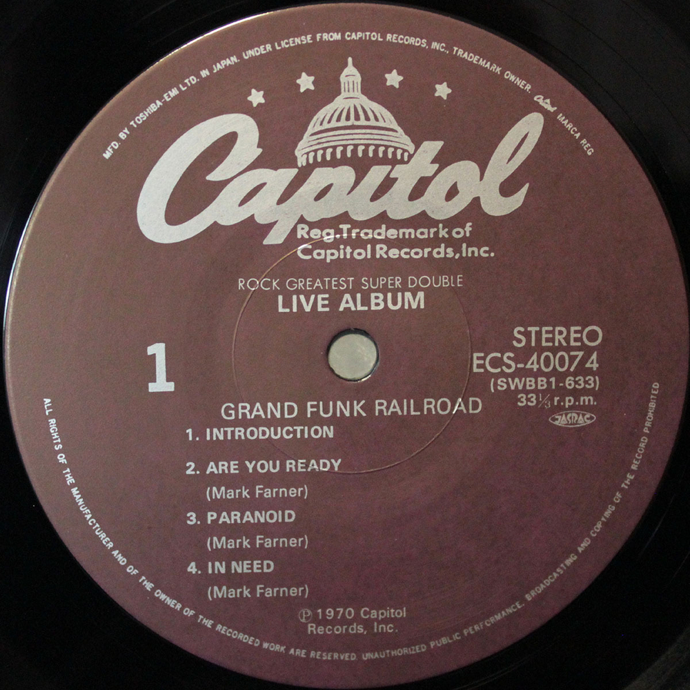 Grand Funk Railroad / Live Album (2LP)