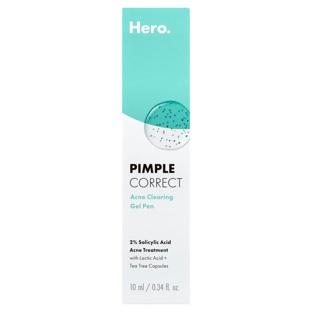Hero Cosmetics, Pimple Correct, гель-ручка для очищения от акне, 10 мл (0,34 жидк. унц.)