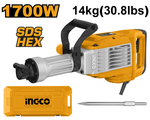 Отбойный молоток SDS-HEX 1700 Вт INGCO PDB170068 INDUSTRIAL