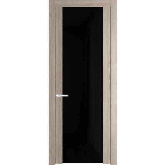 Межкомнатная дверь Profil Doors 1.13N дуб сонома стекло чёрный триплекс 8 мм