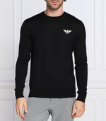 Хлопковый свитер Emporio Armani - графитовый(6L1MXG 1MJVZ)