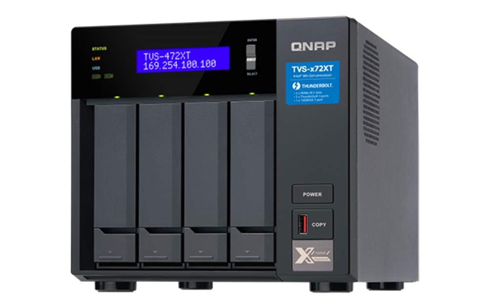 Сетевой накопитель  QNAP TVS-472XT-PT-4G