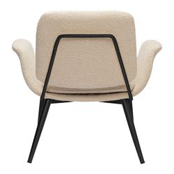 Лаунж-кресло Hilde, букле, серо-бежевое