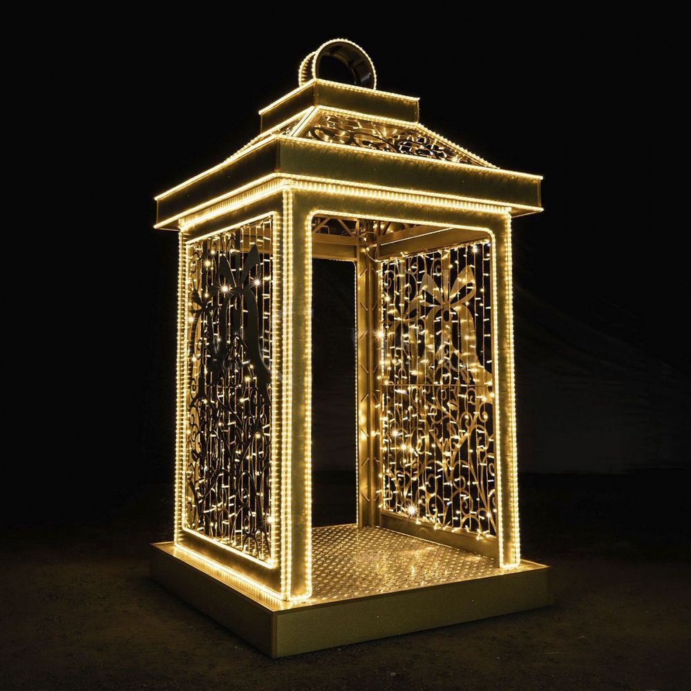 Светодиодная конструкция "Фонарь золотой"