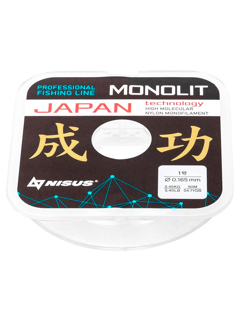 Леска для рыбалки Nisus MONOLIT Nylon Transparent 0,091mm/50m (N-MO-0.091-50)
