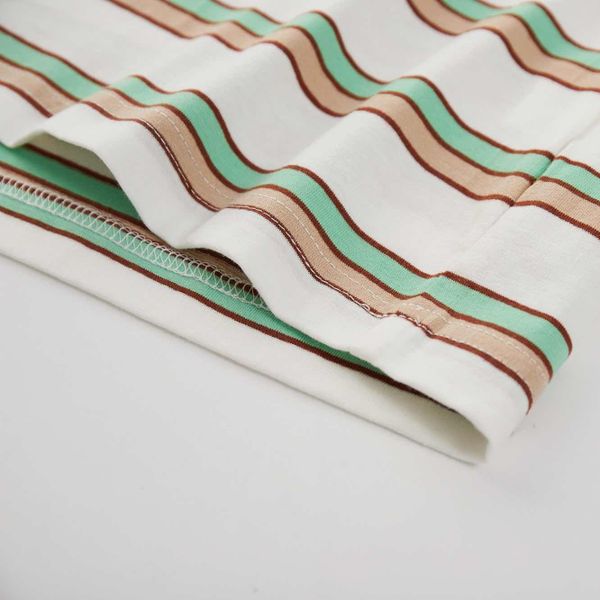 Футболка Nineties Бело-Зелено-Коричневая - фото 15