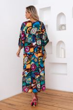 Платье Серенада (абстракция/яркий) Р11-1044/8 Nikol (Акция)