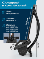 Тренажер для пресса живота с счетчиком складной