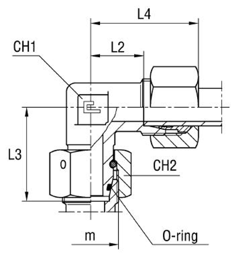 Соединение PN90 DL22 30х2 (в сборе)