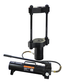 WDK-TKP75M Выпрессовщик шкворней (шкворнедав) гидравлический 75т. С ручным гидронасосом