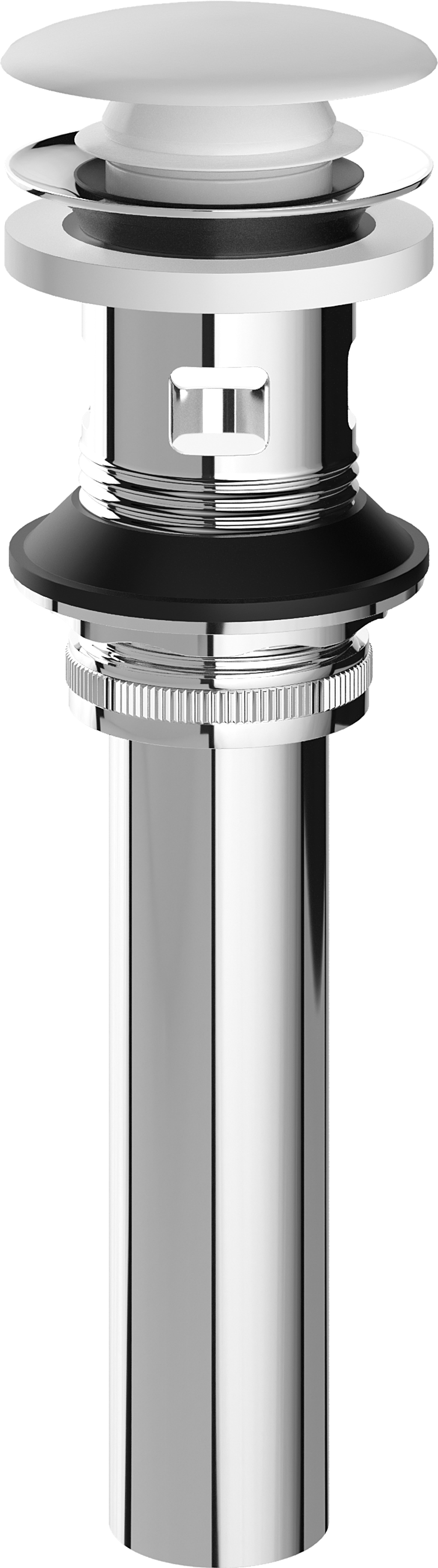 Донный клапан для раковины EWRIKA HFEW06120 с переливом, глянцевый белый