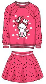 Костюм (Футболка дл. рукав + юбка) для девочек красный р.116 (Batik), 1 шт.