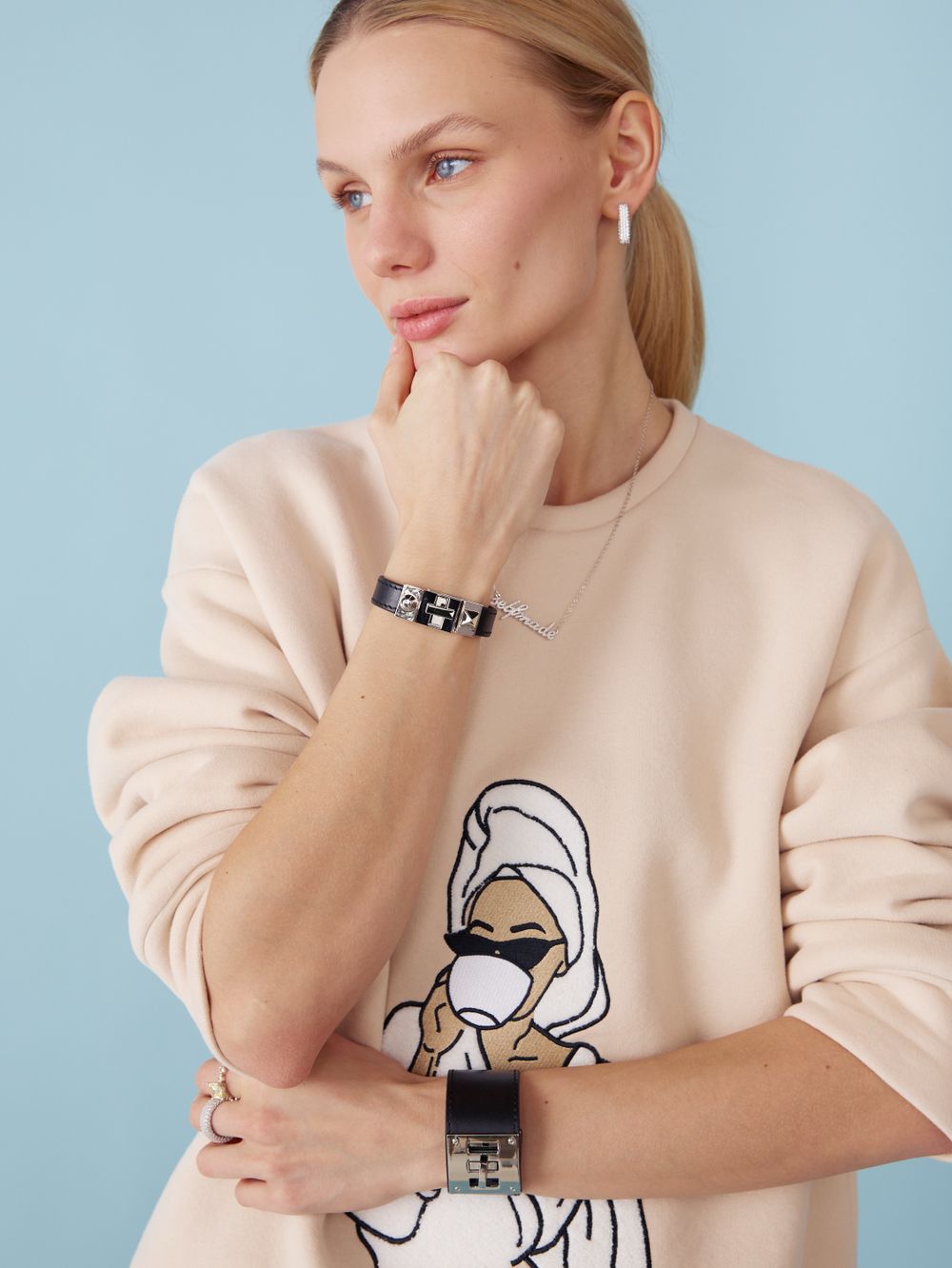 СВИТШОТ DO NOTHING CLUB PASTEL BEIGE