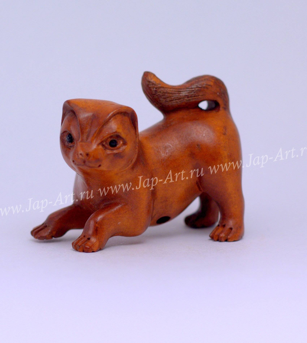 Нэцкэ Котенок