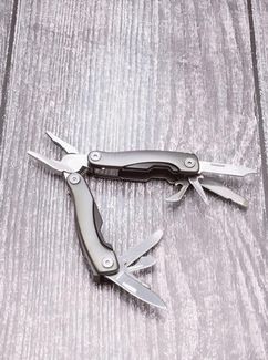 Армейский мультитул 12в1 плоскогубцы нож отвертка Серый