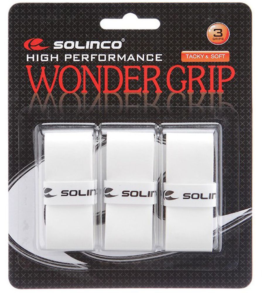 Теннисные намотки Solinco Wonder Grip 3P - white