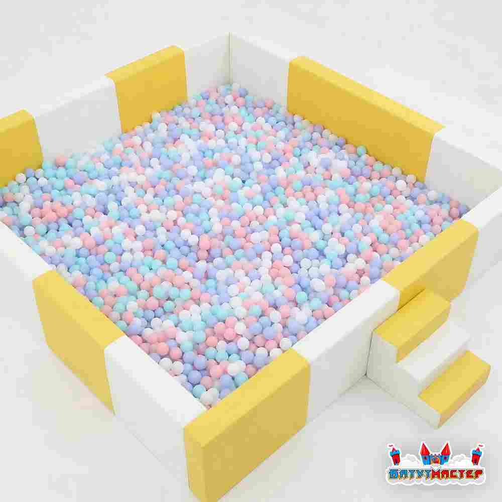 Сухой бассейн квадратный «Остров Веселья», 3,5×3,5×0,6 м