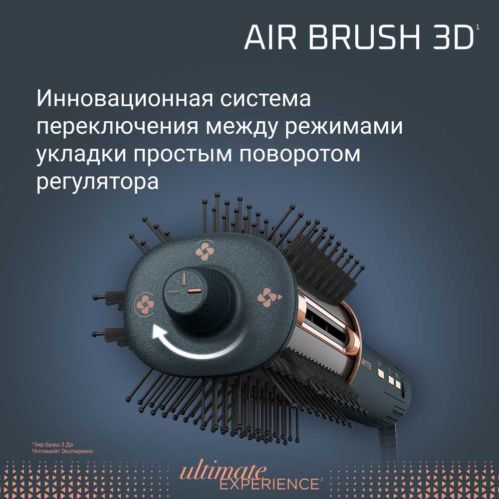 Фен-щетка 3 в 1 Rowenta Air Brush 3D UB9720E0