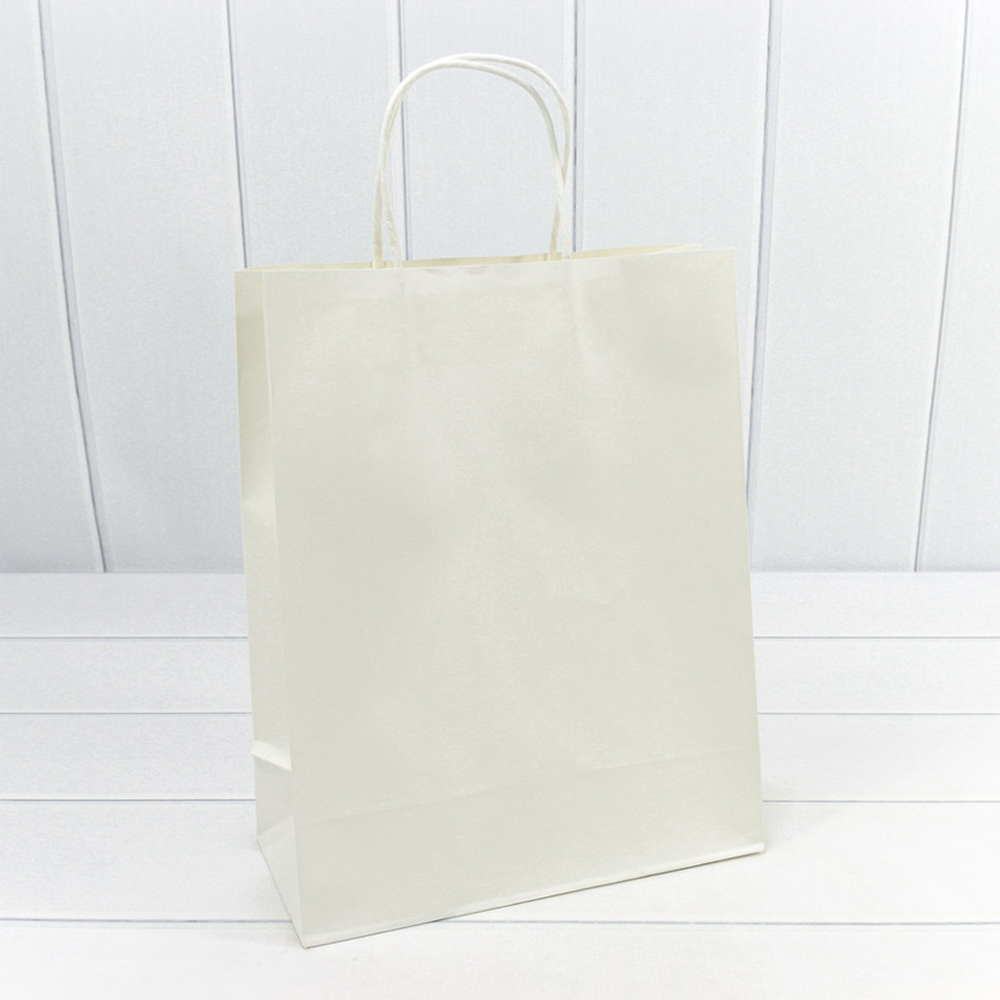 Пакет подарочный 26х33х12см (Белый, Крафт)